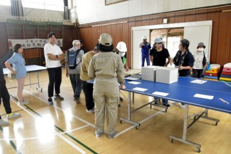 千秀小学校地域防災拠点訓練のご報告