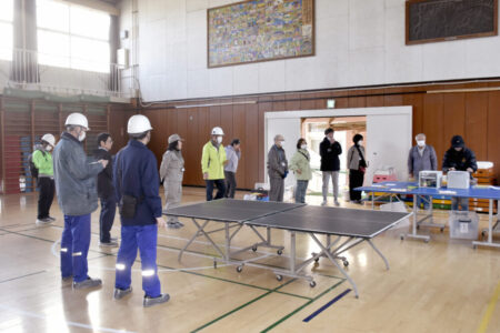 千秀小学校地域防災拠点訓練・安否確認訓練の報告